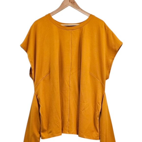 Eloquii Womens Plus‎ Size 26/28 Short Sleeve Wasit Tie Shirt - Picture 4 of 11